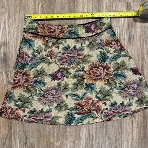 Free People Tapestry Floral Mini Skirt SZ 8